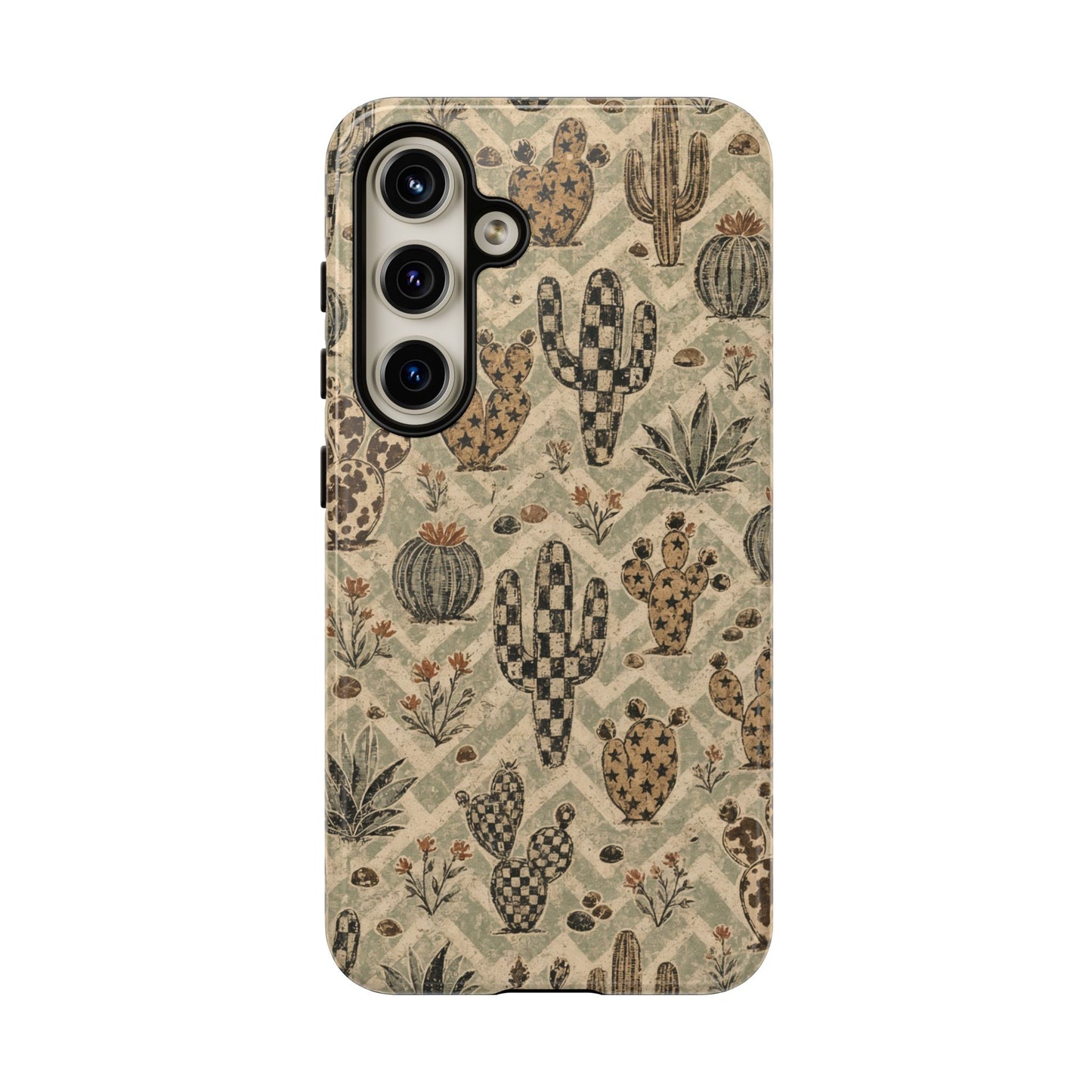 Checkered Cactus Tough Case