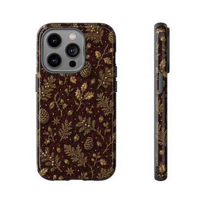 Brass Winter Botanicals Tough Case