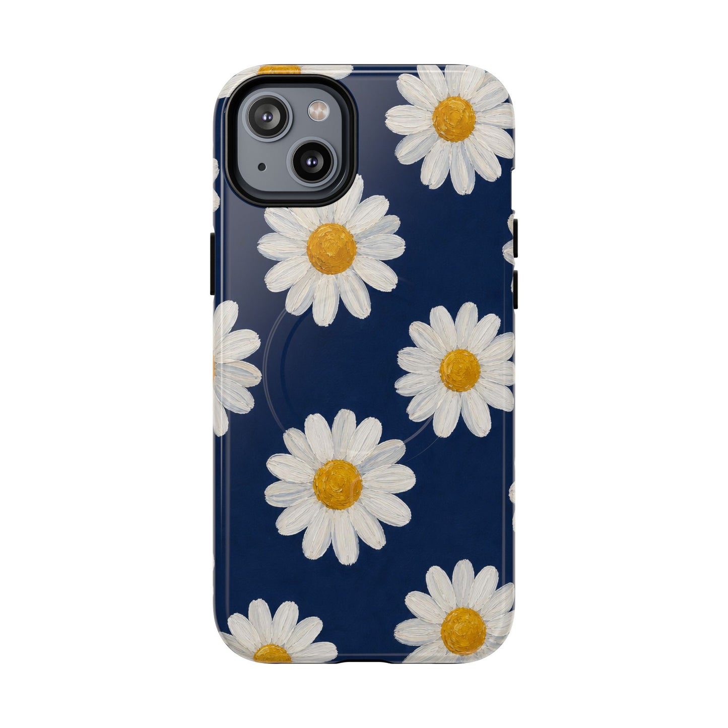 Navy Daisy Magnetic Case