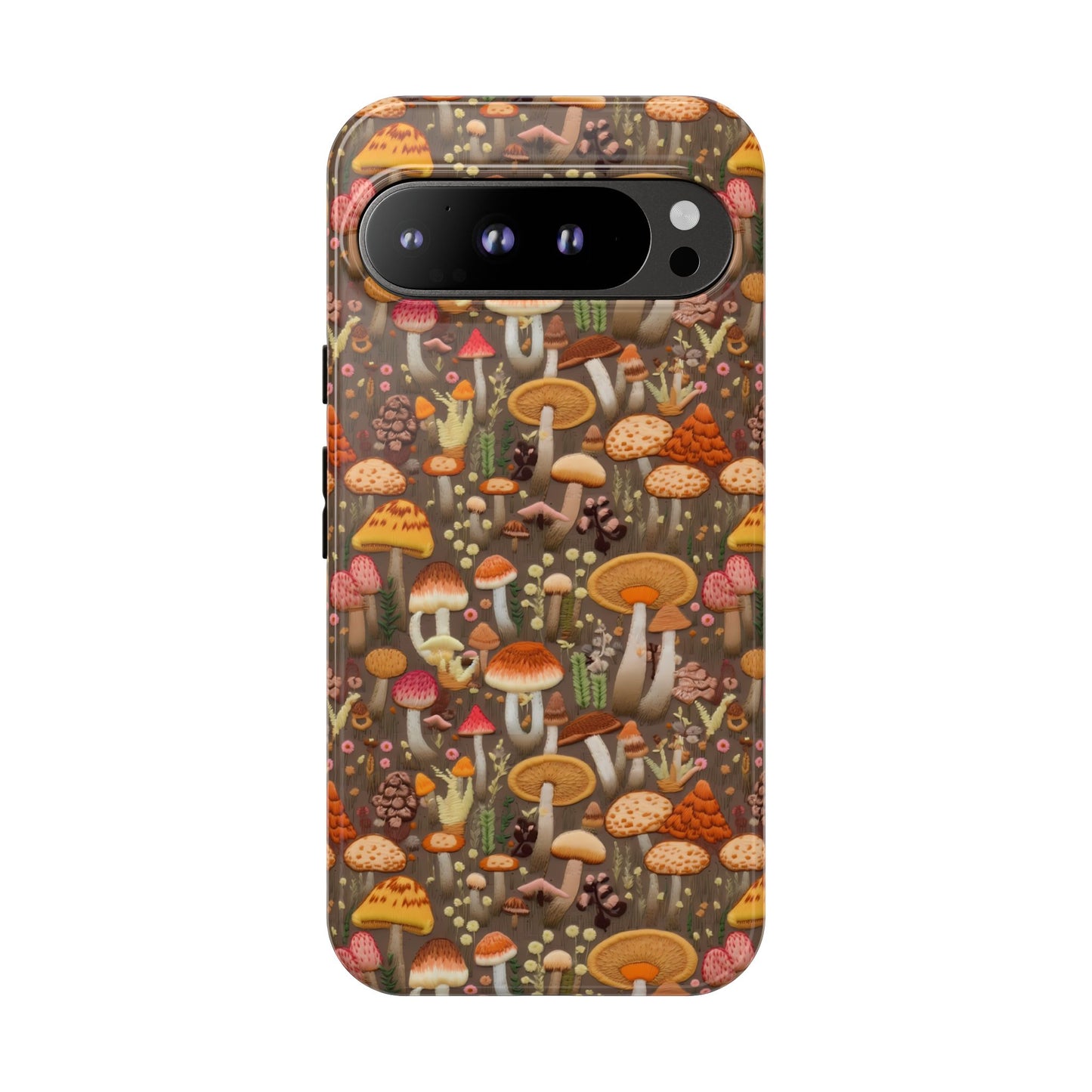 Orange Mushroom Tough Phone Case