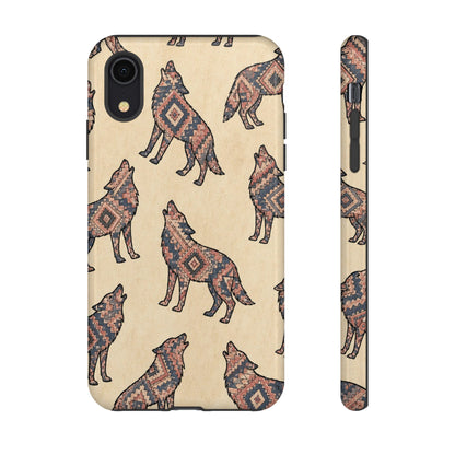 Rose Aztec Wolf Tough Case