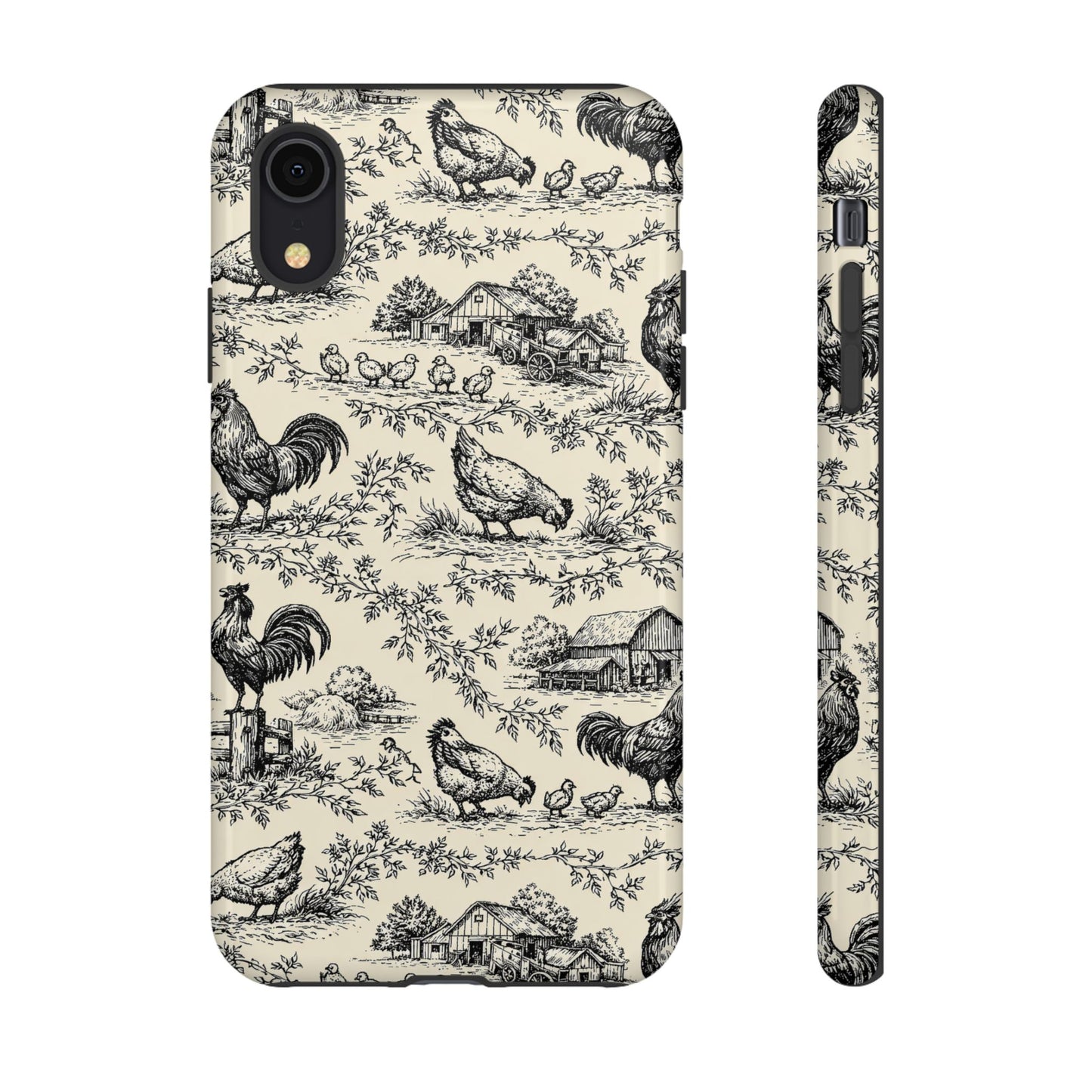 Toile Chickens Tough Case