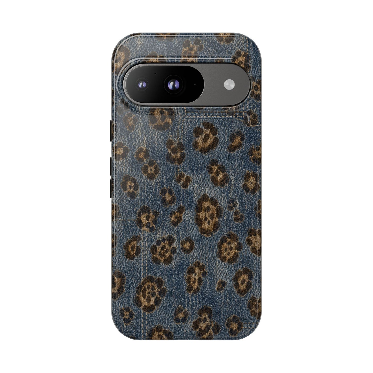 Denim Leopard Tough Case