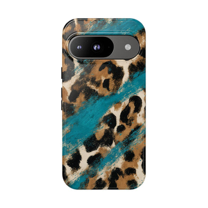 Turquoise Leopard Tough Case