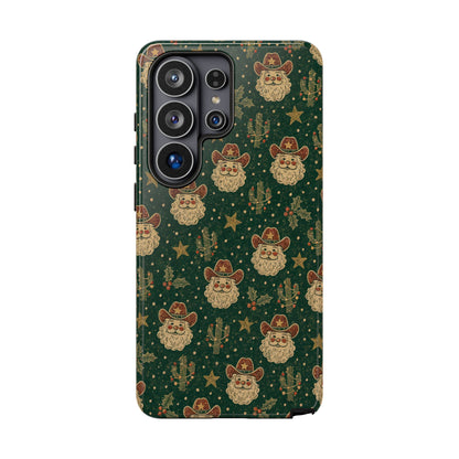 Santa Block Print Tough Case