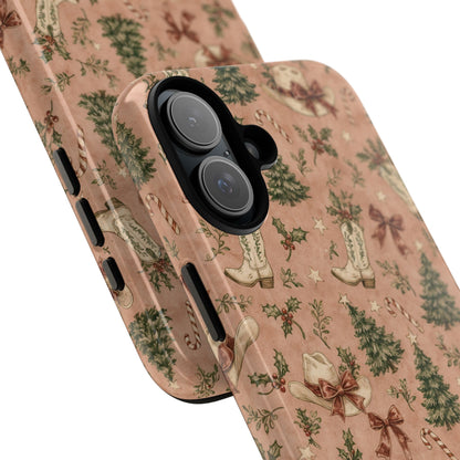 Pink Cowgirl Christmas Tough Case