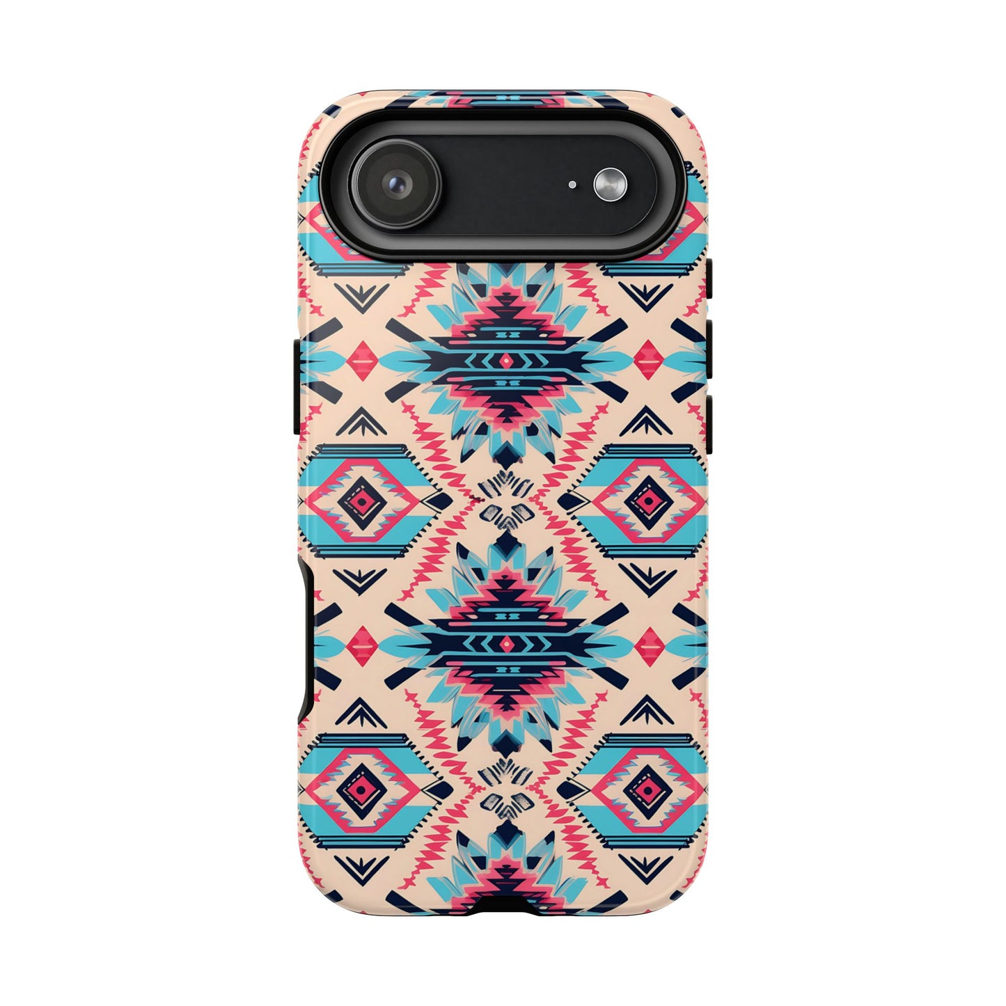 Pink Blue Aztec Tough Phone Case