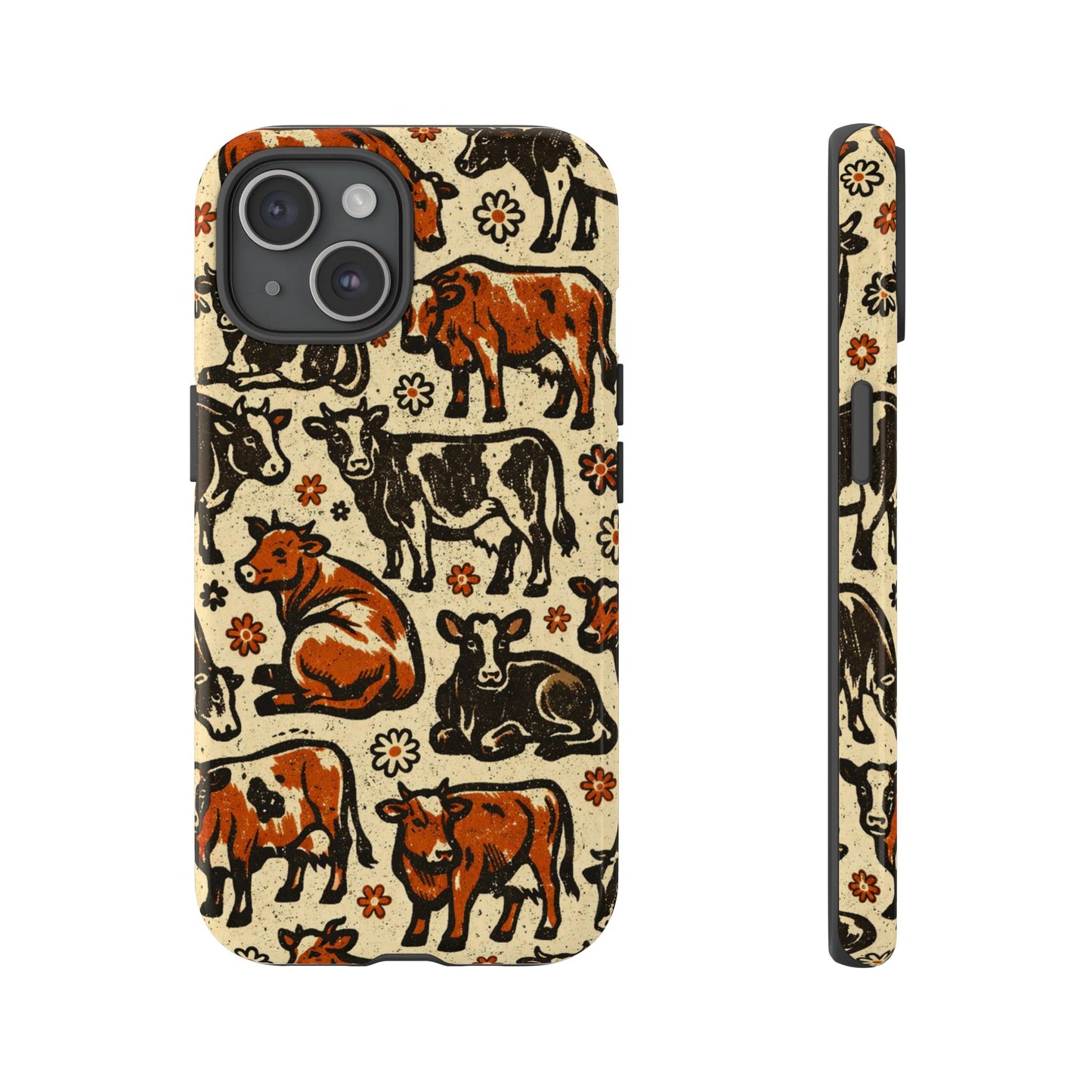 Retro Cows Tough Case