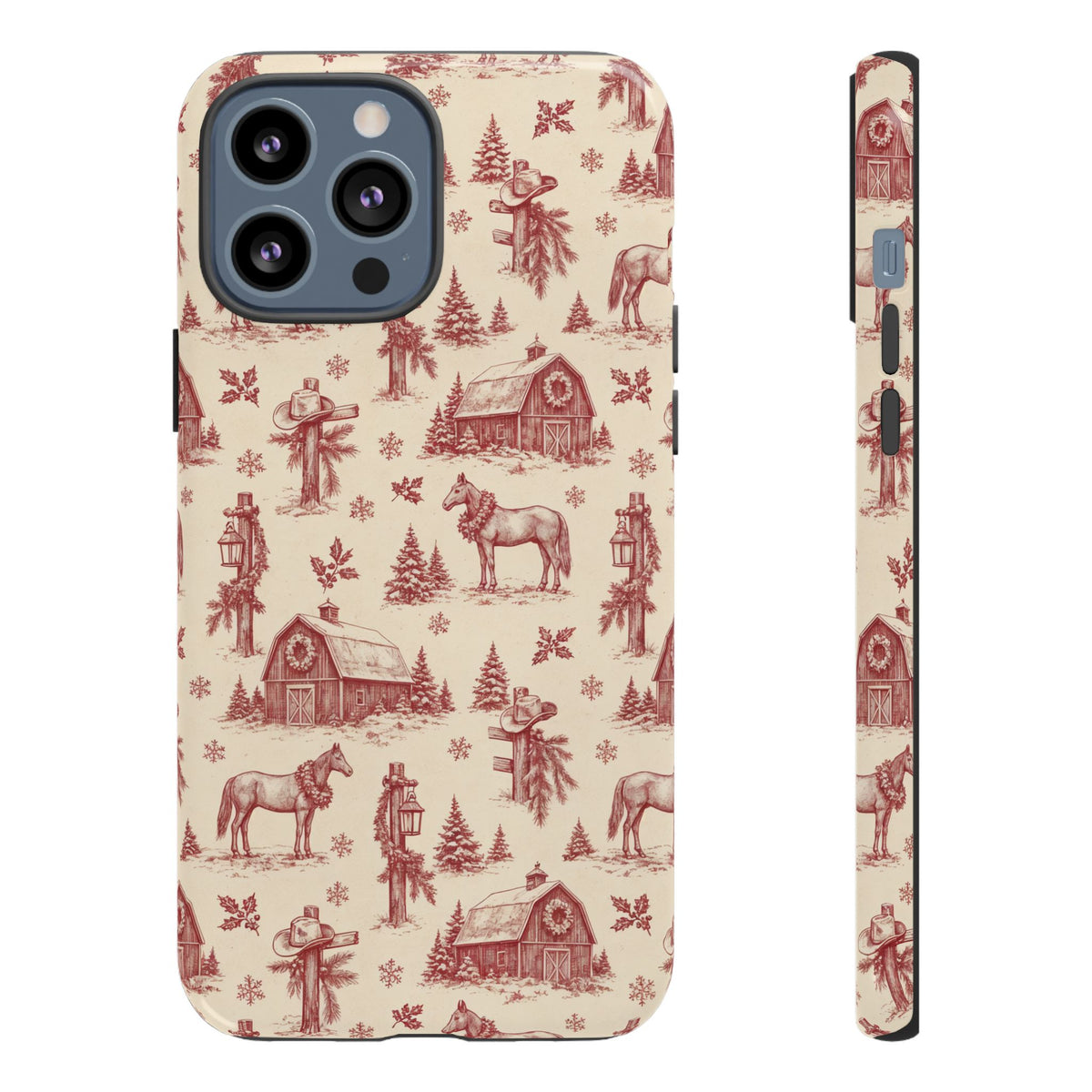Christmas Toile Tough Case