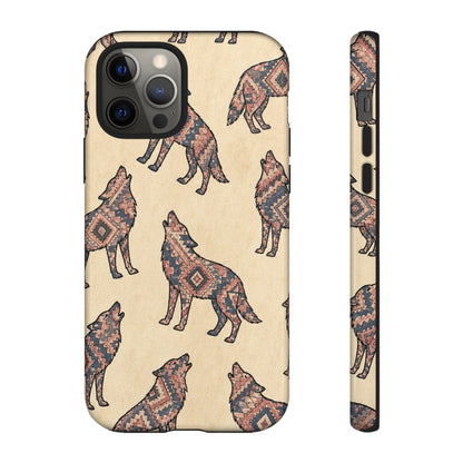 Rose Aztec Wolf Tough Case