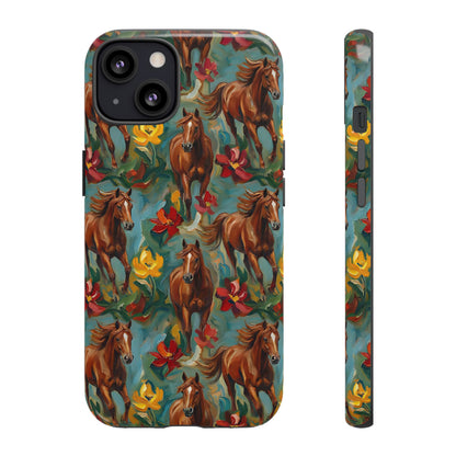 Oil Painted Horses Tough Case