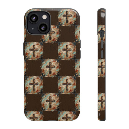 Checker Painted Cross Tough Case