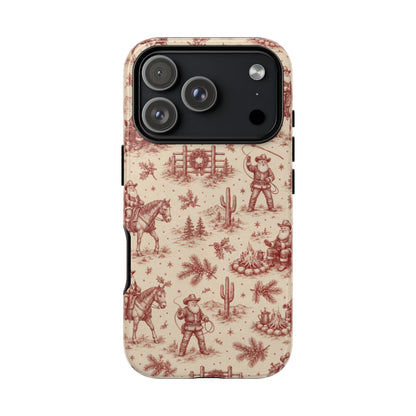 Cowboy Santa Toile Tough Case