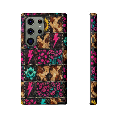 Neon Patchwork Tough Case
