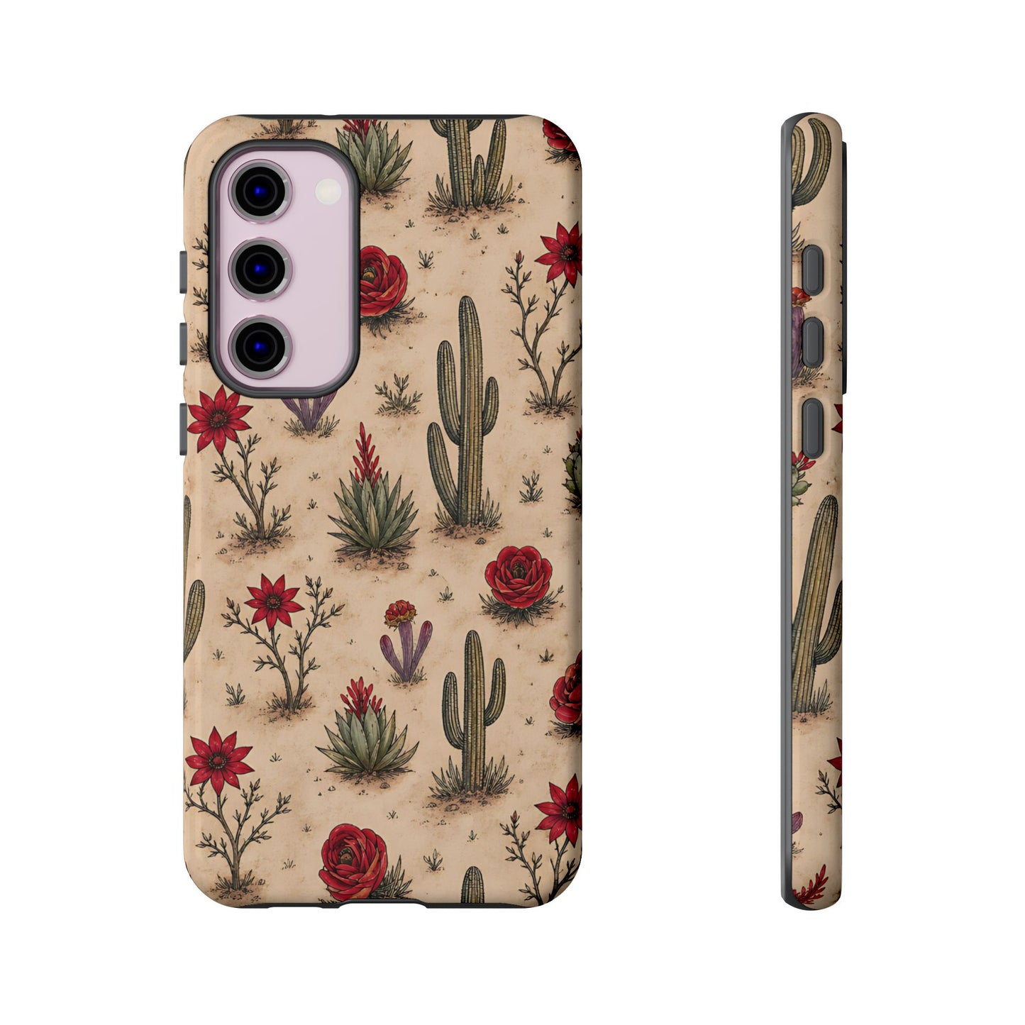 Red Bloom Desert Tough Case