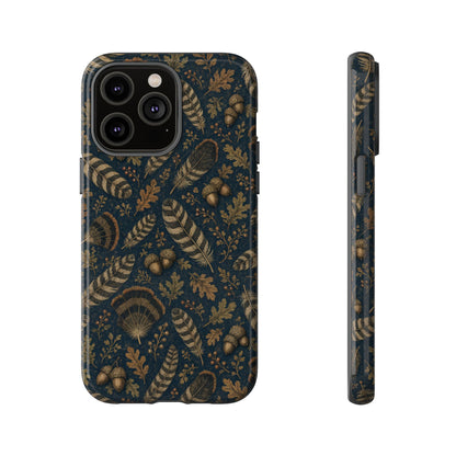 Navy Feathers Tough Case
