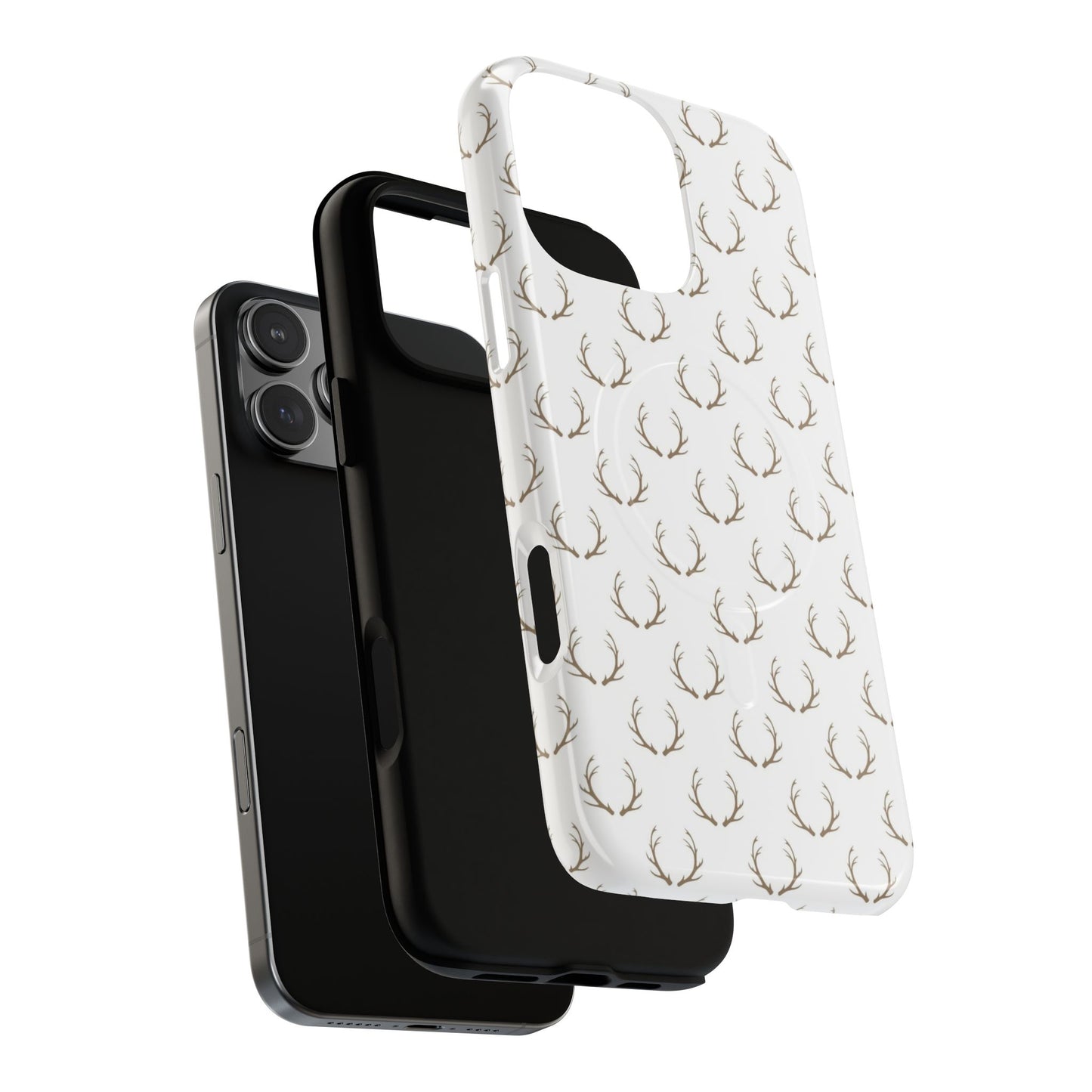 White Antlers Magnetic Case