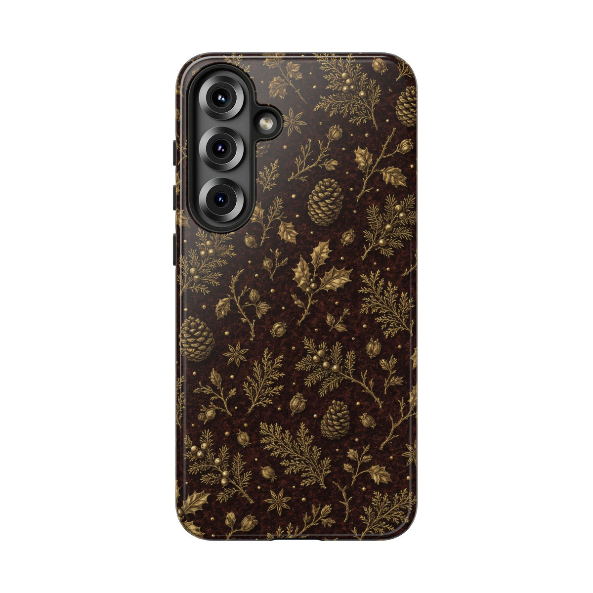 Brass Winter Botanicals Tough Case