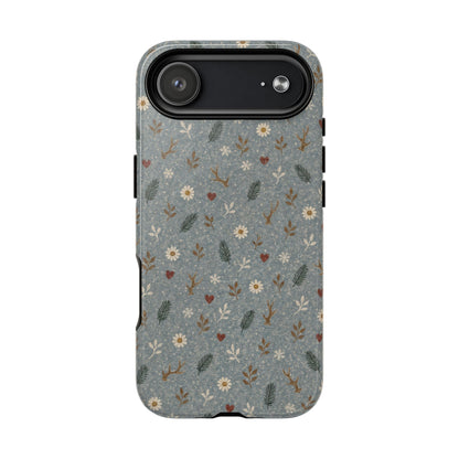 Antler Daisies Snow Magnetic Case