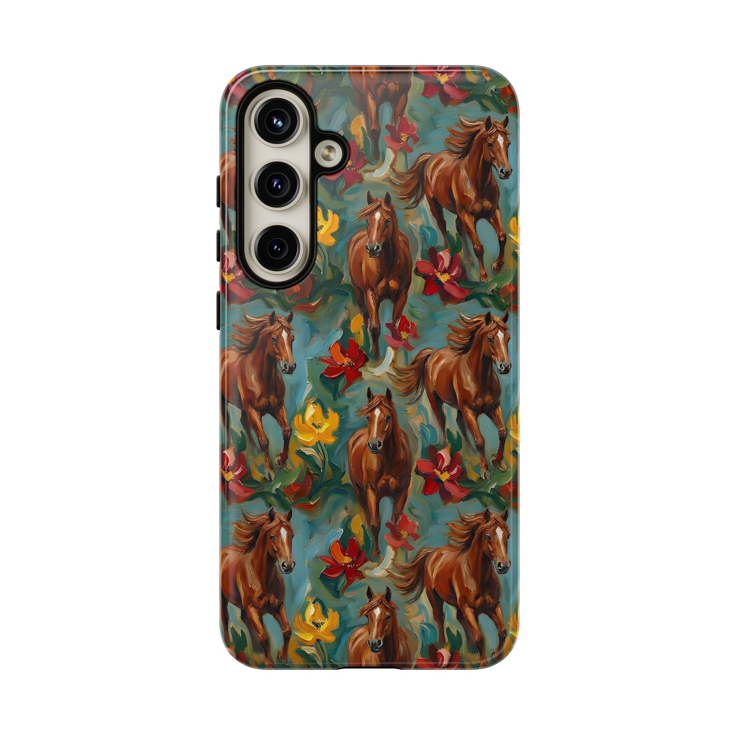 Oil Painted Horses Tough Case