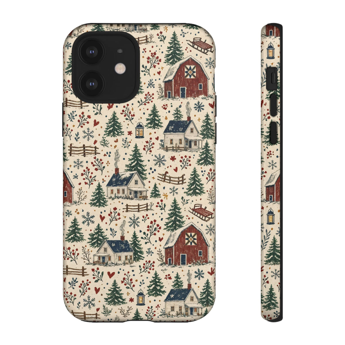 Snowy Farmstead Tough Case