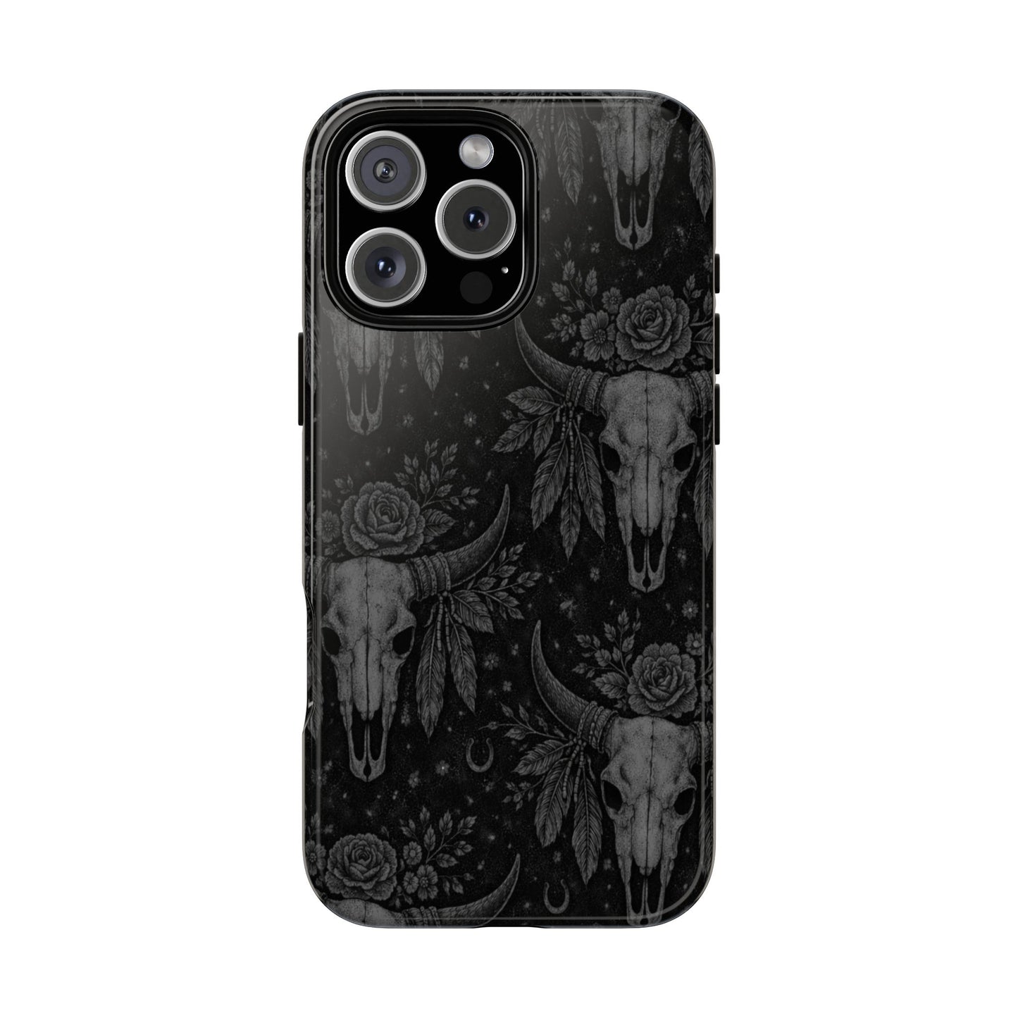 Western Noir Bull Skulls Tough Case