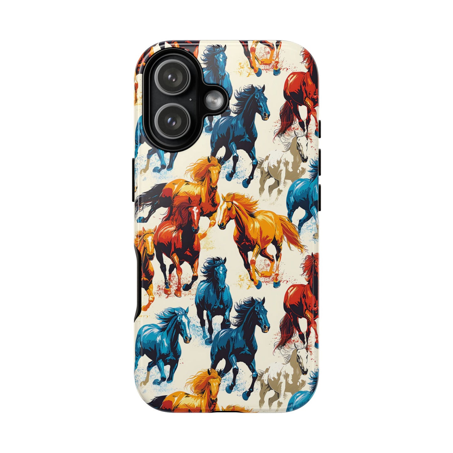 Colorful Horses Tough Phone Case