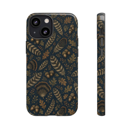 Navy Feathers Tough Case