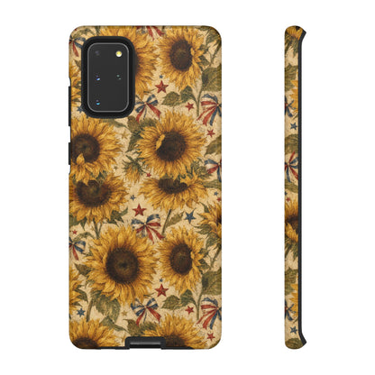 Patriotic Sunflowers Tough Case