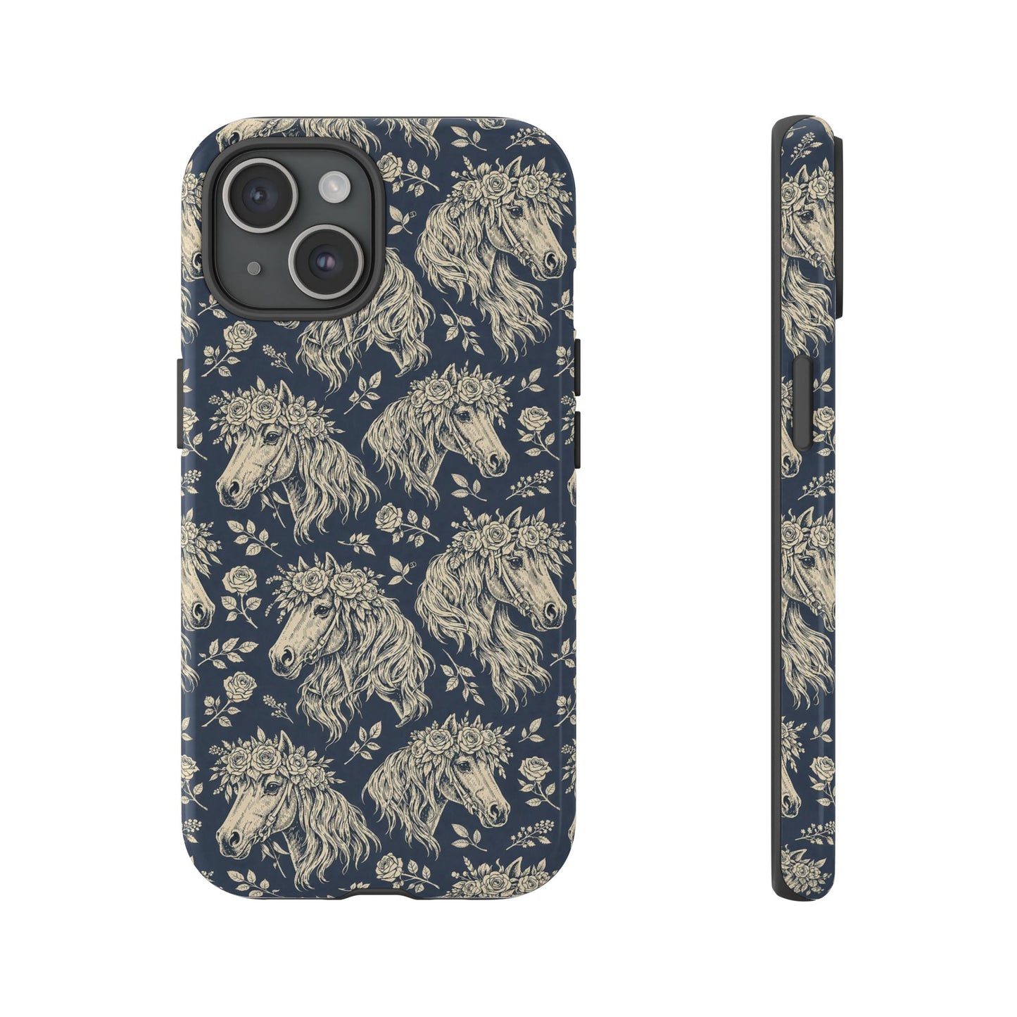 Floral Horses Tough Case