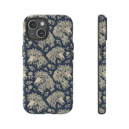 Floral Horses Tough Case