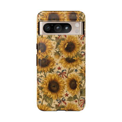 Patriotic Sunflowers Tough Case