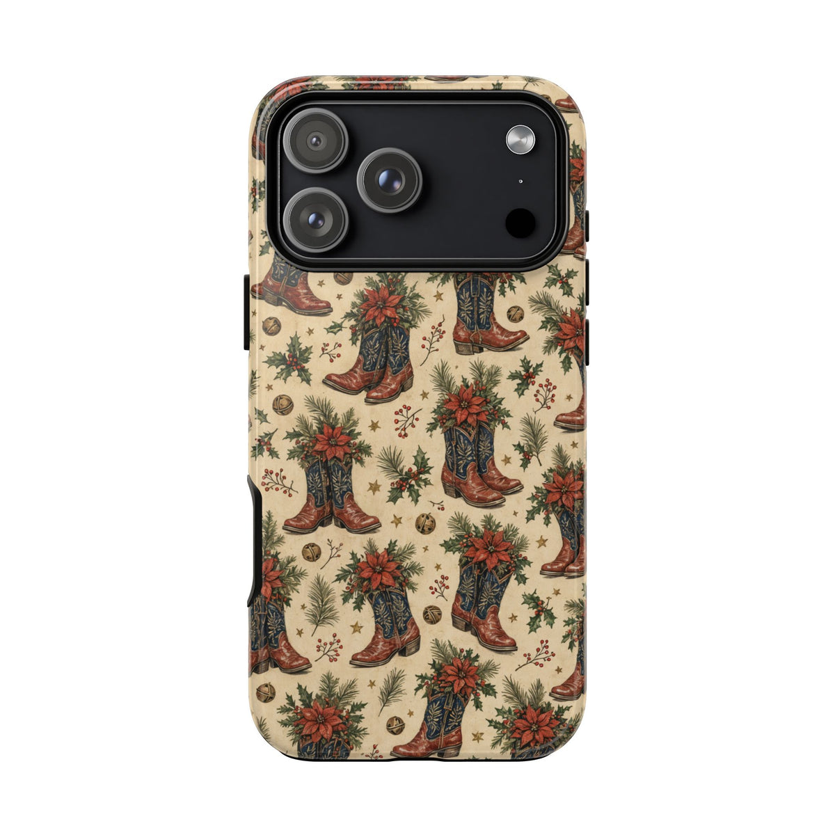 Poinsettia Boots Tough Case