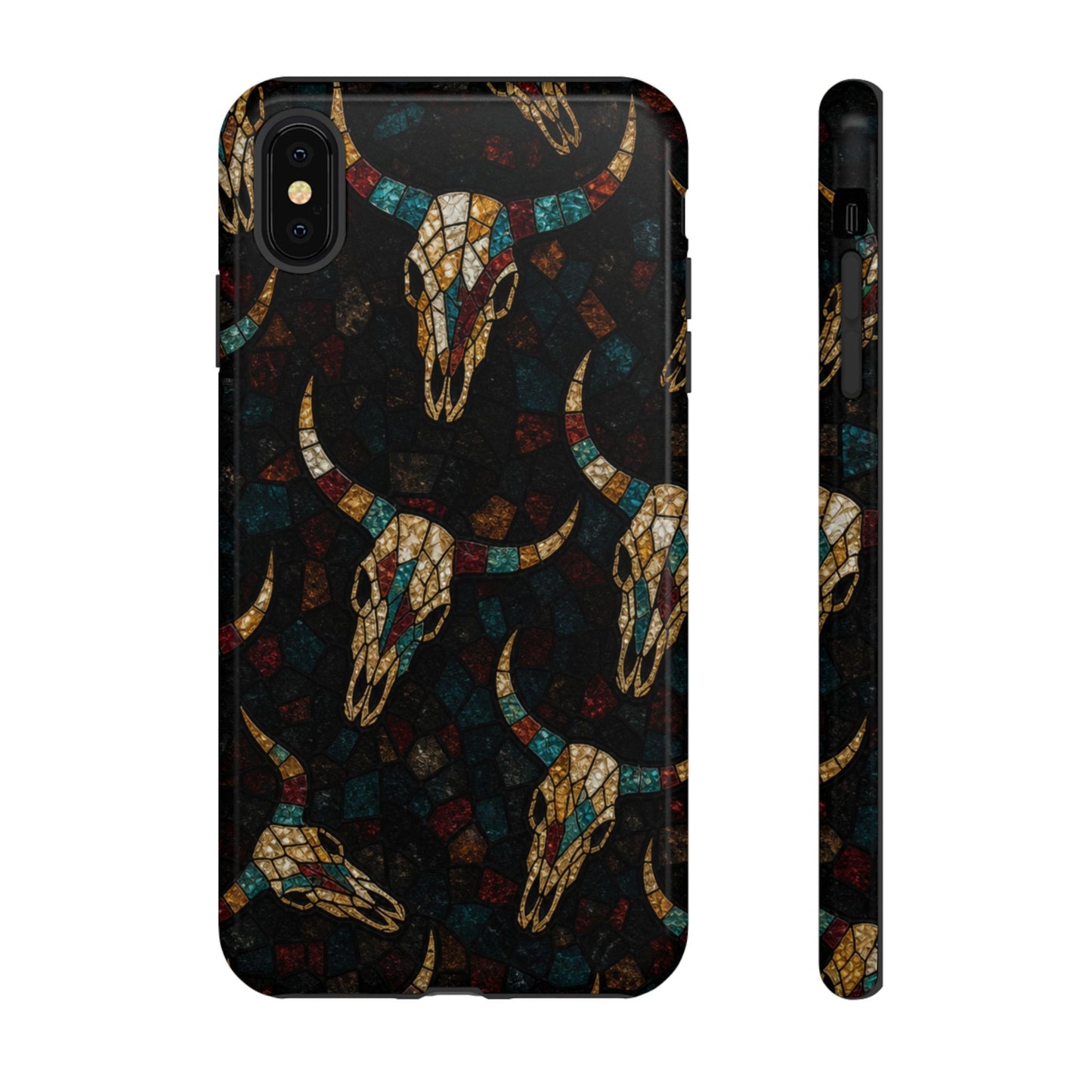 Stained Bull Skull Tough Case