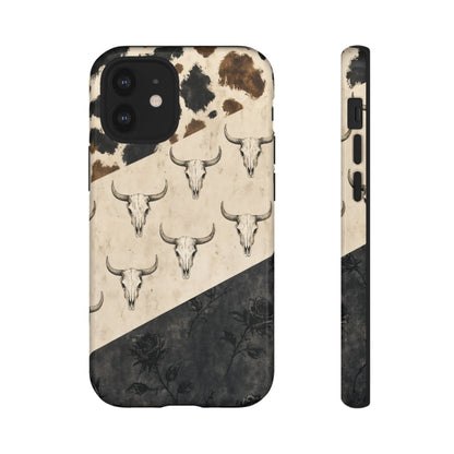 Bull Skull Rose Tough Case