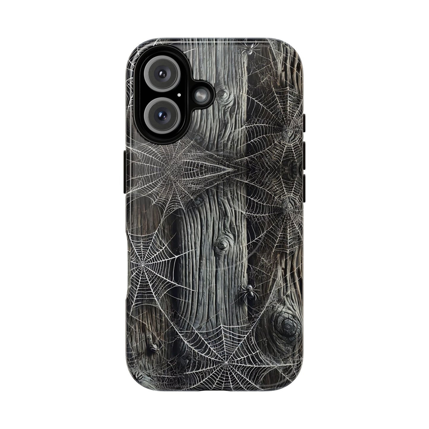 Spiderwebs Barnwood Magnetic Case
