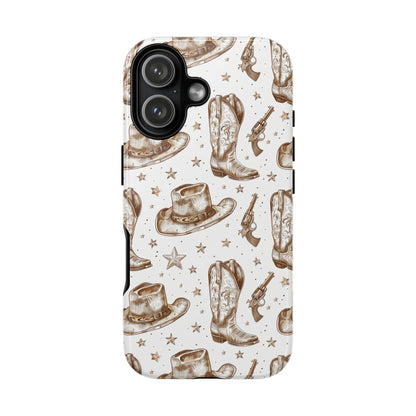 Brown Boots Tough Phone Case