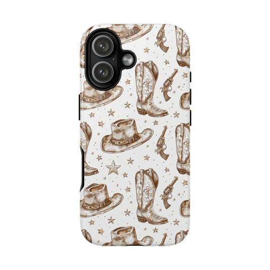 Brown Boots Tough Phone Case