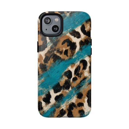 Turquoise Leopard Magnetic Case