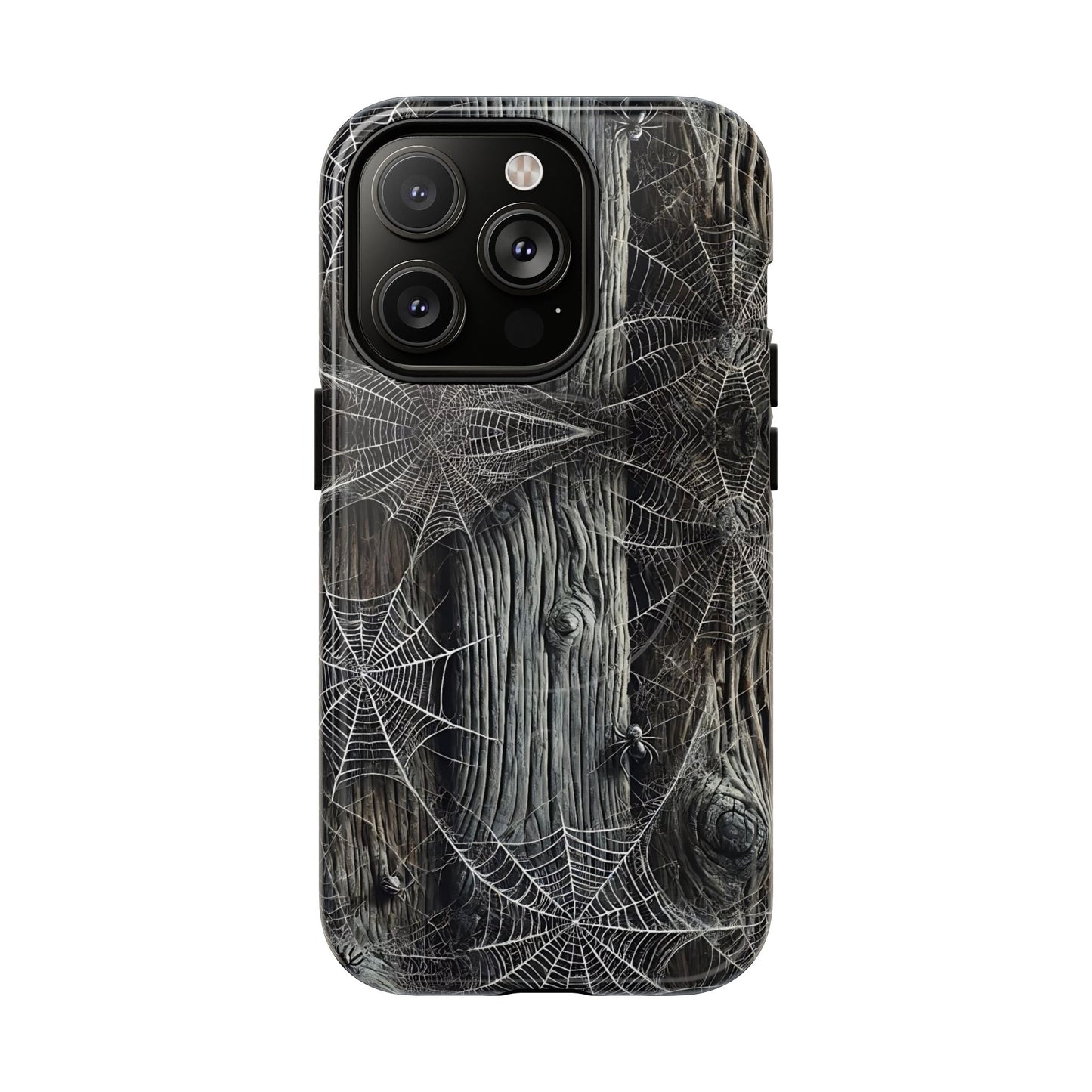 Spiderwebs Barnwood Magnetic Case