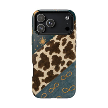 Sunburst Cowhide Swath Magnetic Case