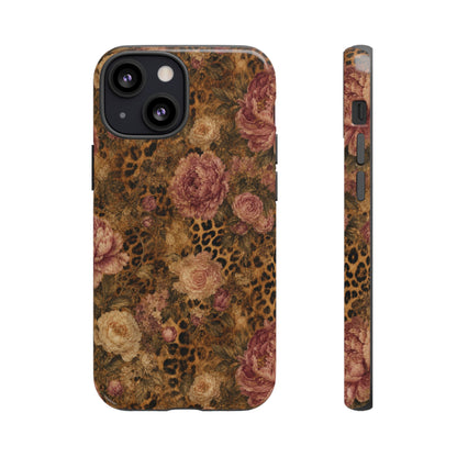 Leopard Floral Tough Case