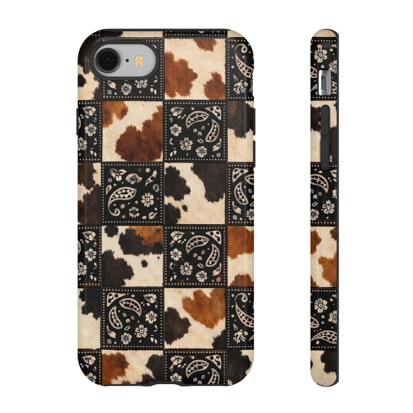 Cowhide Bandana Checkered Tough Case