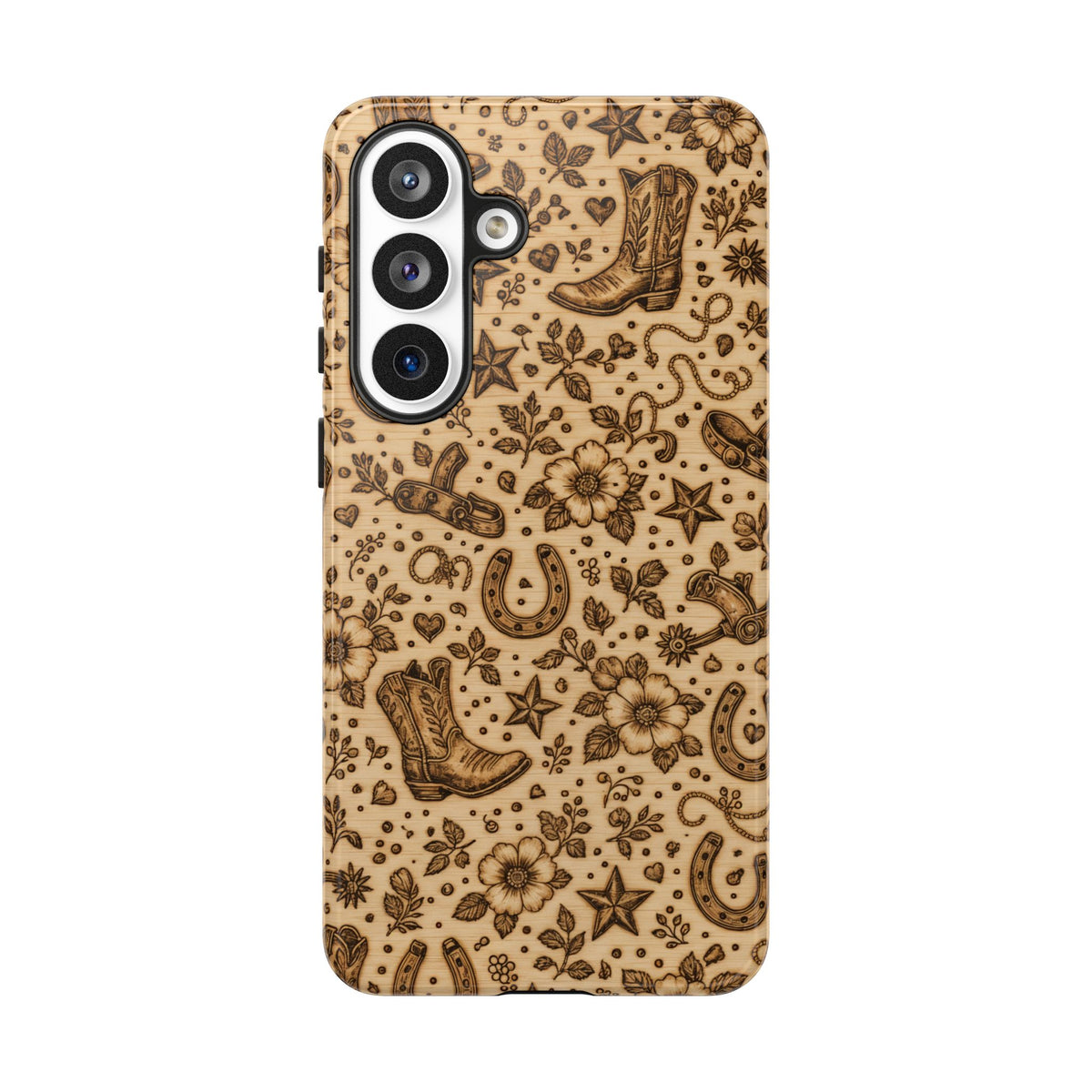 Woodburned Western Tough Case