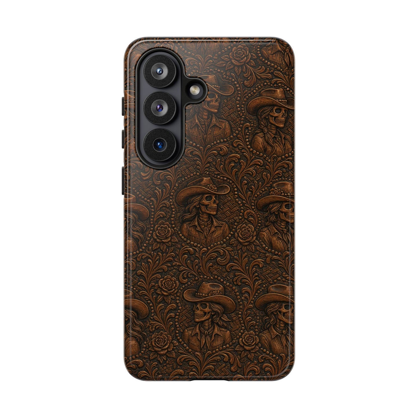 Tooled Skeleton Cowgirl Tough Case