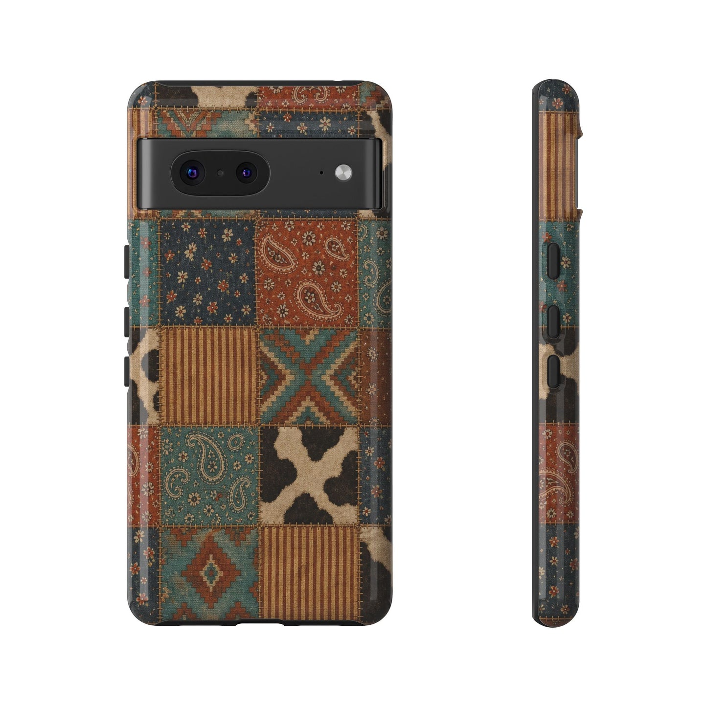 Turquoise Patchwork Tough Case