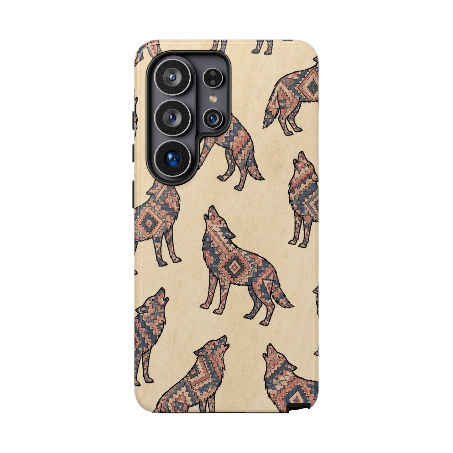 Rose Aztec Wolf Tough Case