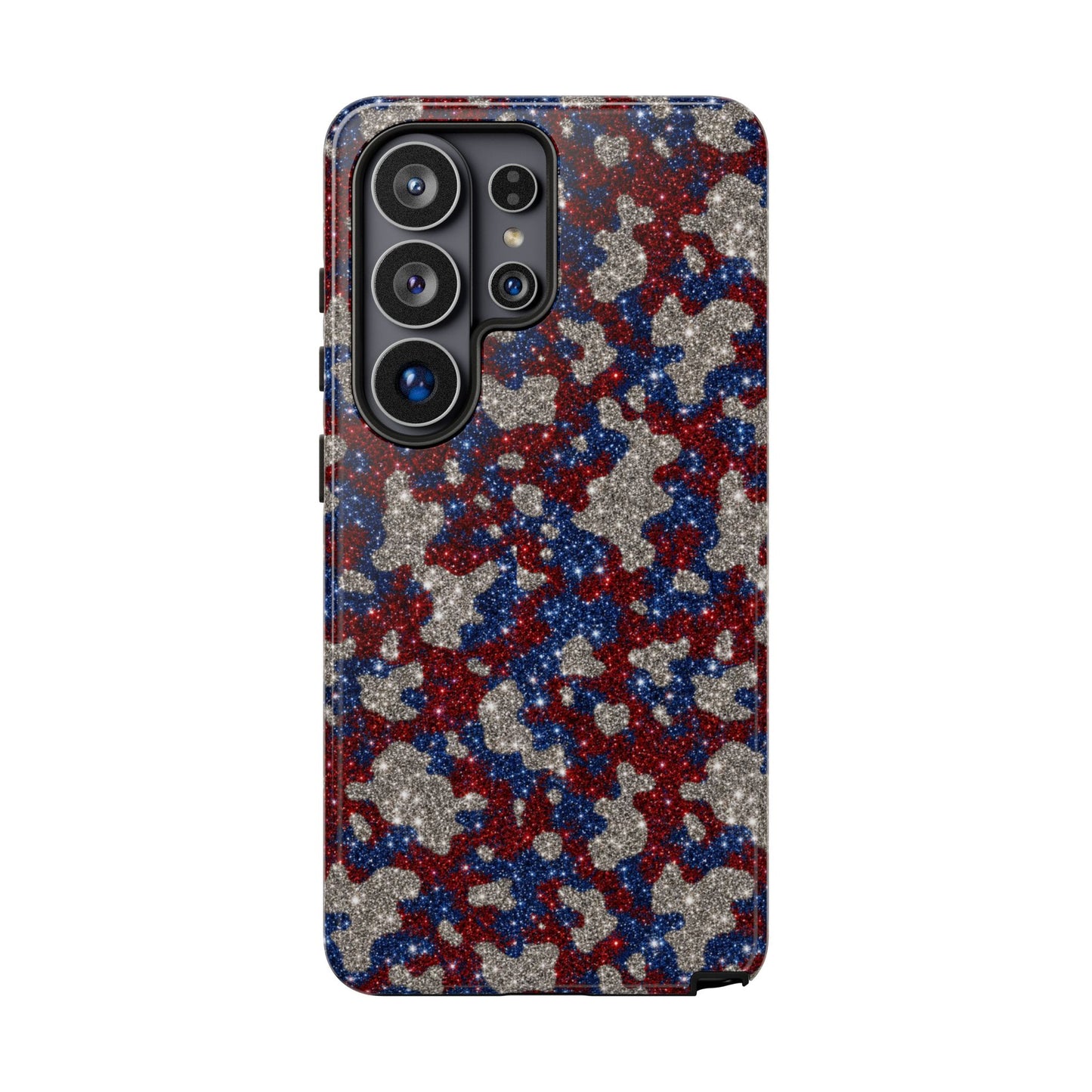USA Cowhide Glitter Tough Case
