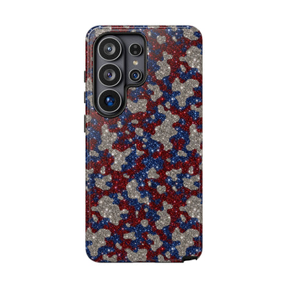 USA Cowhide Glitter Tough Case