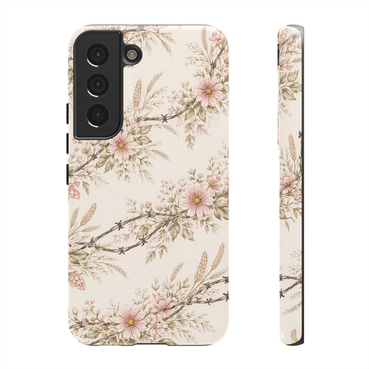 Floral Barbed Wire Tough Case